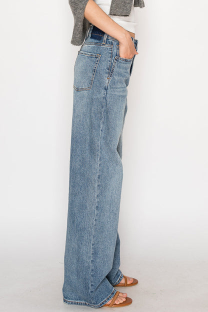 Blue by Artemis Slim Ultra High Rise 90's Straight Jeans in 9 (28) view 5 - High-Waisted - Blue Artemis Pants (bottom)