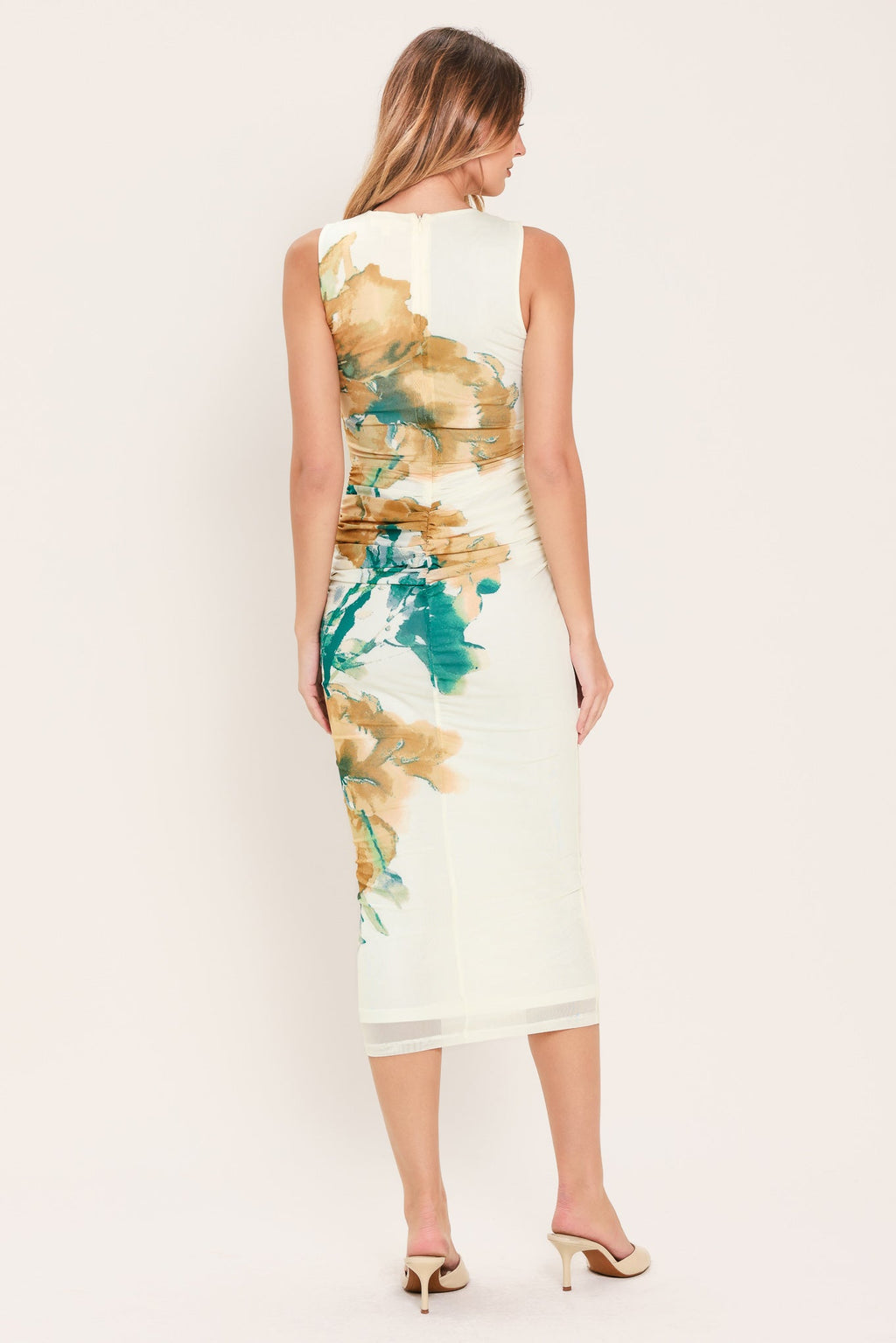 Bluebell Whisper Power Mesh Midi Dress view 13 (dress) - midi dress, mesh midi dress - shop at us.meeeshop