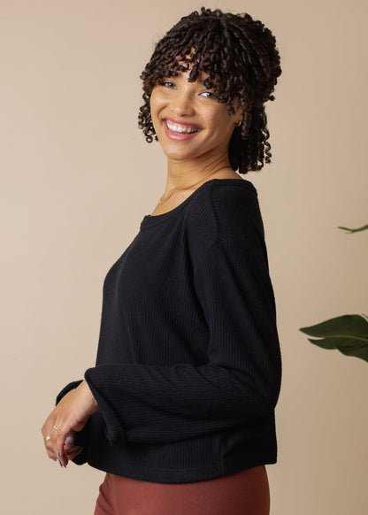 Boatneck Sweater in S view 6 - Boatneck Sweater Women (top)