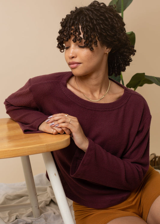 Boatneck Sweater in XS - Boatneck Sweater Women (top)