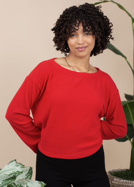 Boatneck Sweater in XS view 2 - Boatneck Sweater Women (top)