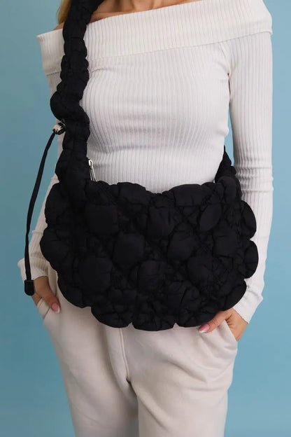 Boho Clothing and Accessories Carry All Quilted Puffer Crossbody Bag 👜 view 10 - Boho Style - Boho Style Crossbody Bags
