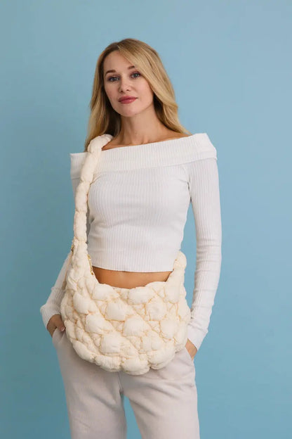 Boho Clothing and Accessories Carry All Quilted Puffer Crossbody Bag 👜 view 13 - Boho Style - Boho Style Crossbody Bags