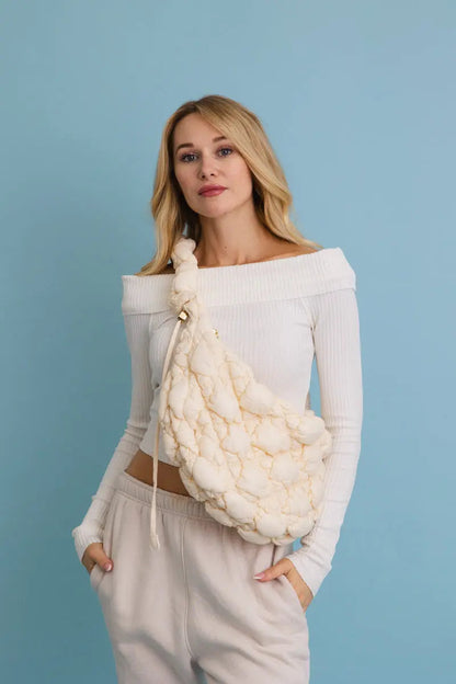 Boho Clothing and Accessories Carry All Quilted Puffer Crossbody Bag 👜 view 14 - Boho Style - Boho Style Crossbody Bags
