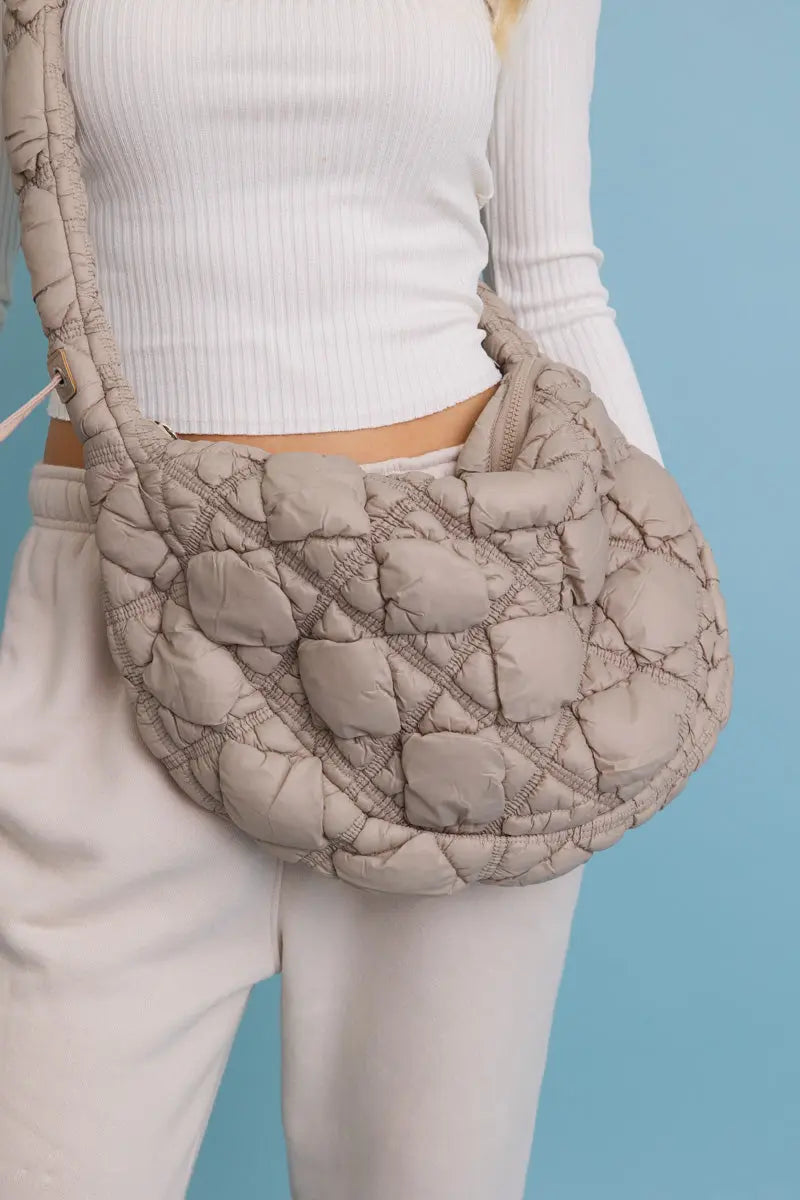 Boho Clothing and Accessories Carry All Quilted Puffer Crossbody Bag 👜 view 8 - Boho Style - Boho Style Crossbody Bags