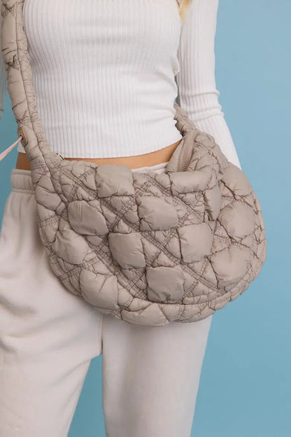 Boho Clothing and Accessories Carry All Quilted Puffer Crossbody Bag 👜 view 8 - Boho Style - Boho Style Crossbody Bags