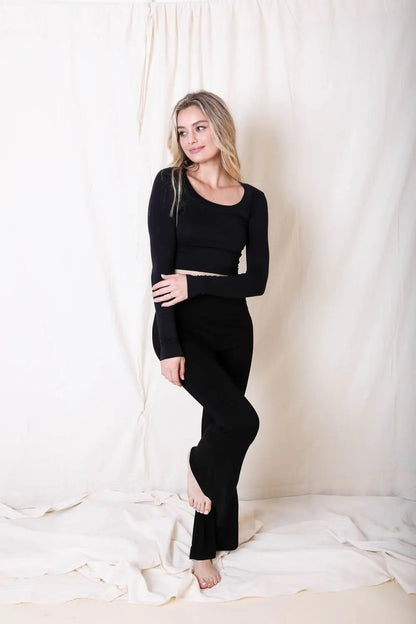 Boho Clothing and Accessories Flared Lounge Pants in Large view 6 - Boho Style - Boho Style Pants (bottom)