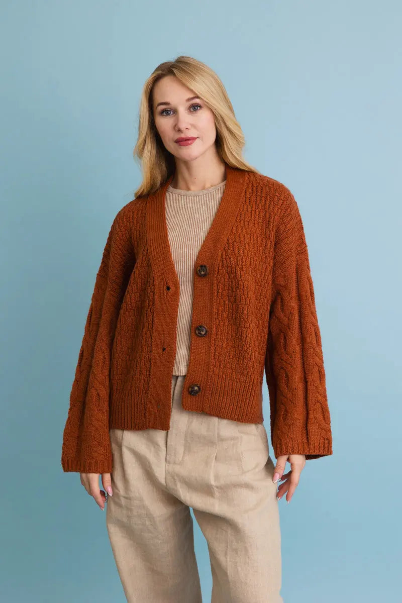 Boho Clothing and Accessories Harvest Hug Cardigan – Soft, Stylish, and Snug 🧶 view 9 - Boho Style - Boho Style Cardigan