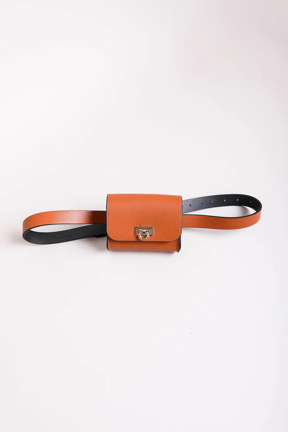 Boho Clothing and Accessories Mini Faux Leather Belt Bag – Chic with Gold Link Chain view 11 - Boho Style - Boho Style Bag