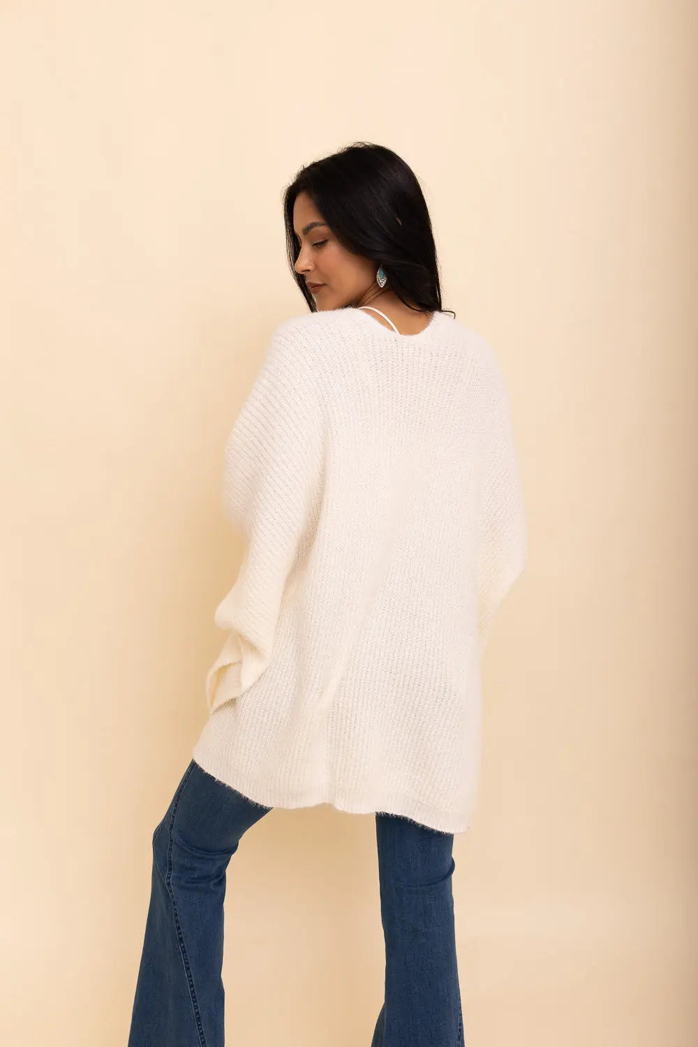 Boho Clothing and Accessories Relax & Chill Autumn Nights Boucle Cardigan Top view 11 - Boho Style - Boho Style Cardigan