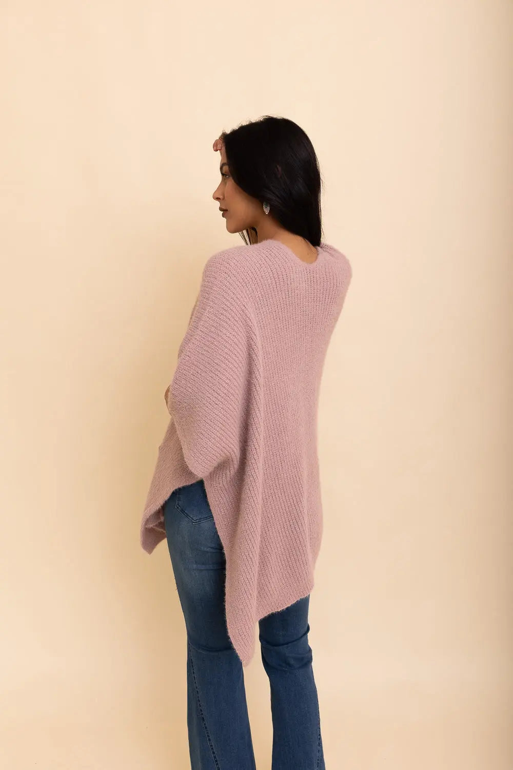 Boho Clothing and Accessories Relax & Chill Autumn Nights Boucle Cardigan Top in Black view 2 - Boho Style