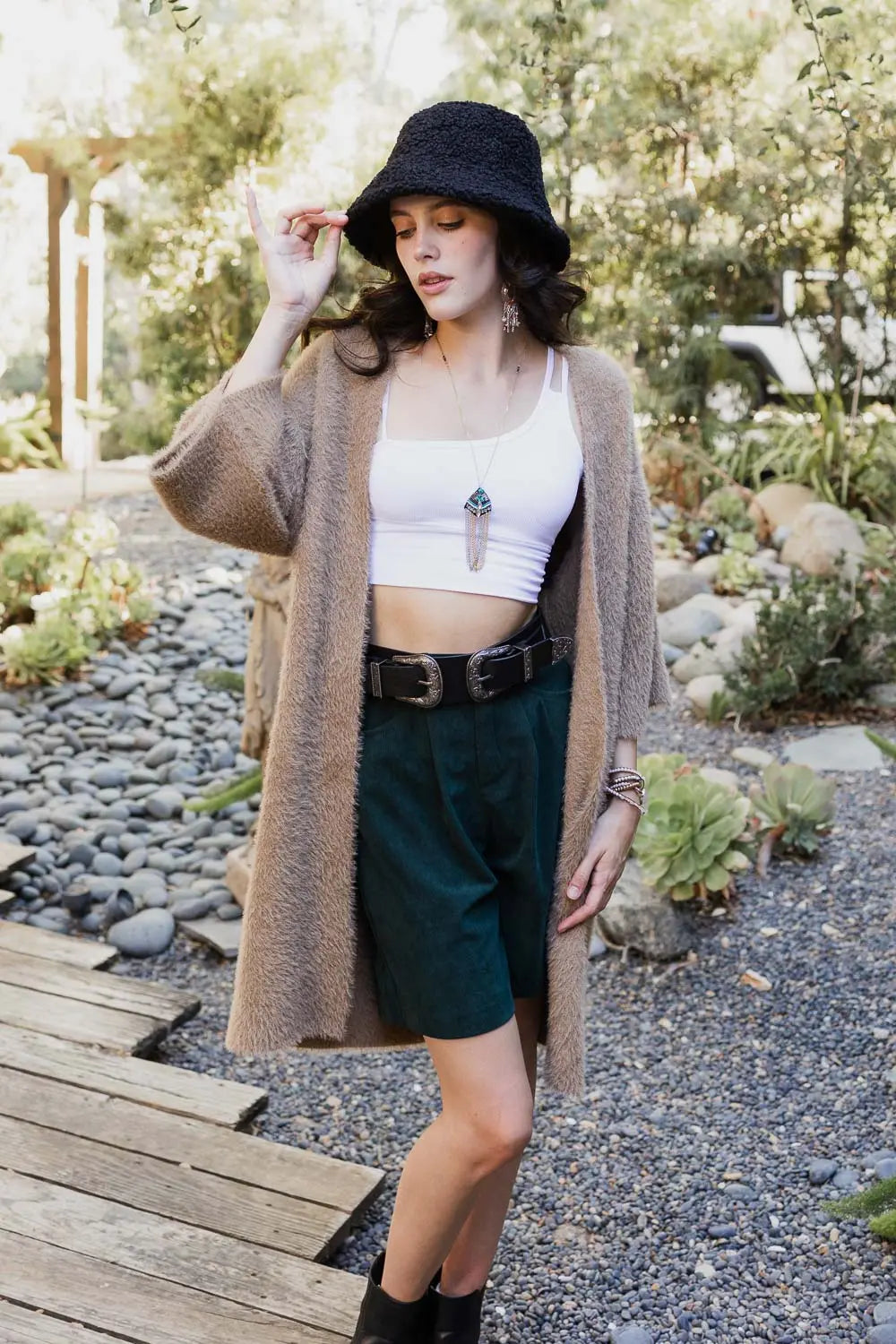 Boho Clothing and Accessories Ultra-soft Luxe Mohair Knit Cardigan Top in One Size - Boho Style - Boho Style Cardigan