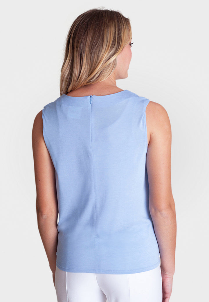 Boss (babe) Tech Tee - Blue in Chambray Blue view 2 - Boss Babe Blue Sky Planner (top)