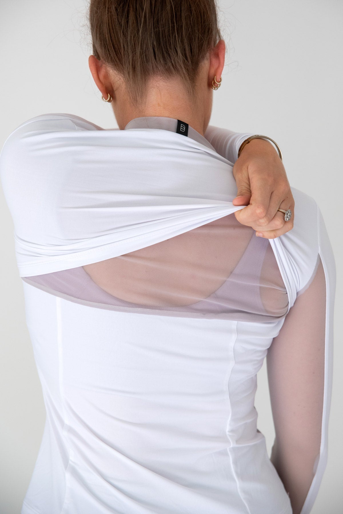 Botori Equestrian Riley Technical Top in Moss view 7