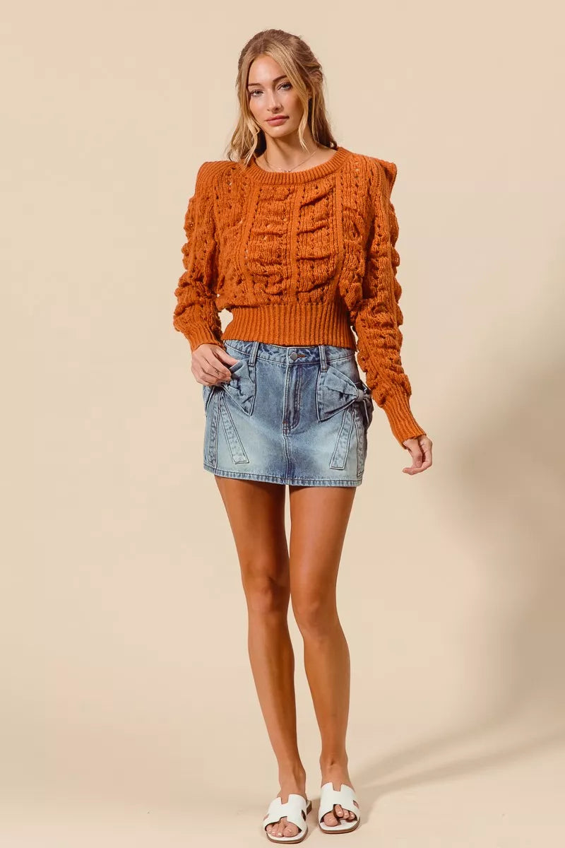 bow knot pocket So Me Bow Knot Pocket Denim Mini Skirt view 7 (skirt) - shop at us.meeeshop
