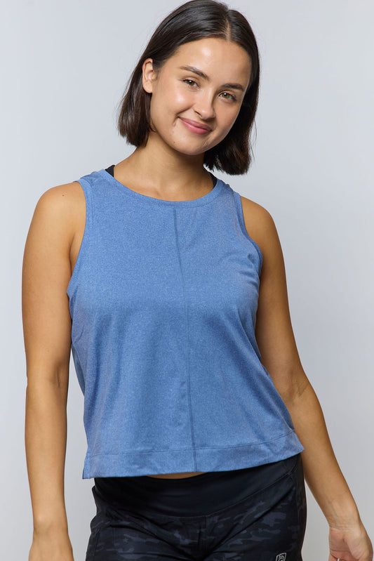 Boxy Crop Tank in Dark Grey - Boxy Crop Tank Top
