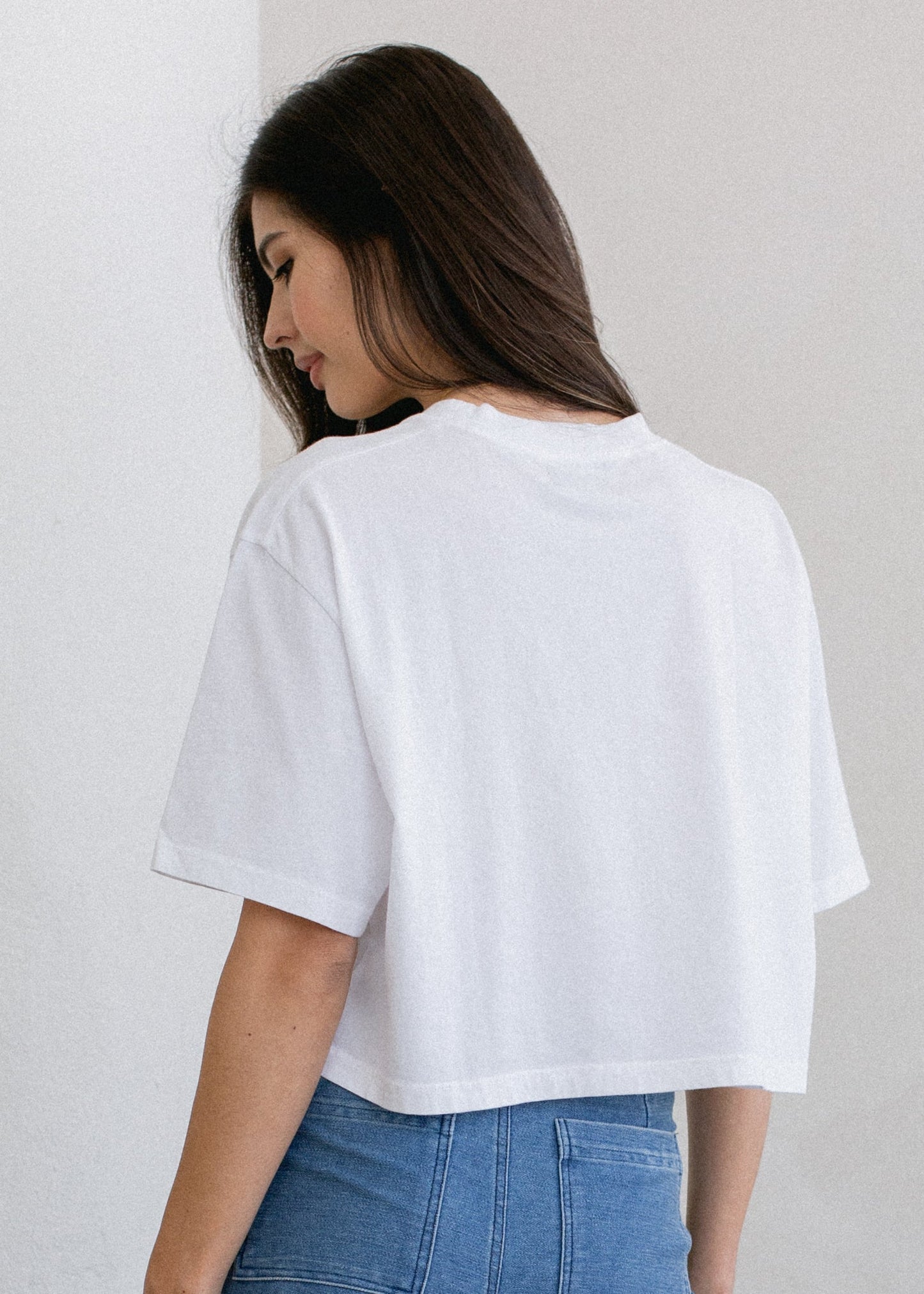 Boxy Crop Tee in XS view 4 - Boxy Crop Tee Womens (top)