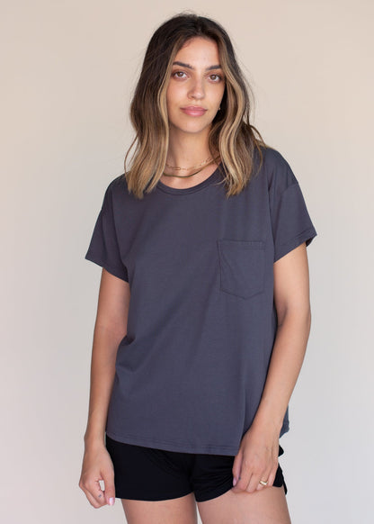 Boxy Pocket Tee in S view 4 - Boxy Pocket Tee Women (top)