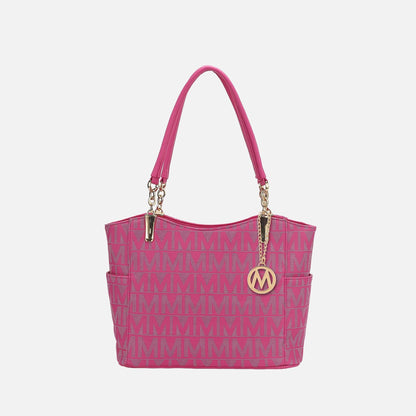 Braylee Signature Tote Bag in Denim Blue view 5 - Bag Tote