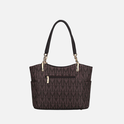 Braylee Signature Tote Bag in Navy view 3 - Bag Tote