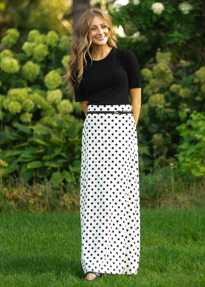 Braylyn Polka Dot Maxi Skirt in 1XL view 6 - Pol Brand Skirt (dress)