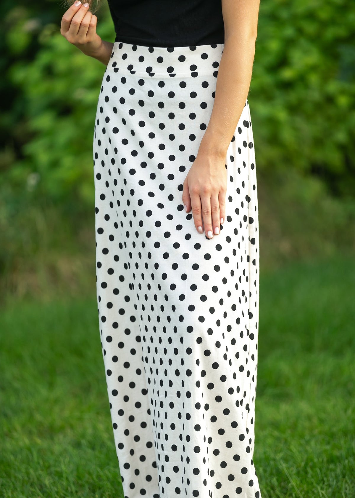 Braylyn Polka Dot Maxi Skirt view 10 - Pol Brand Skirt (dress)
