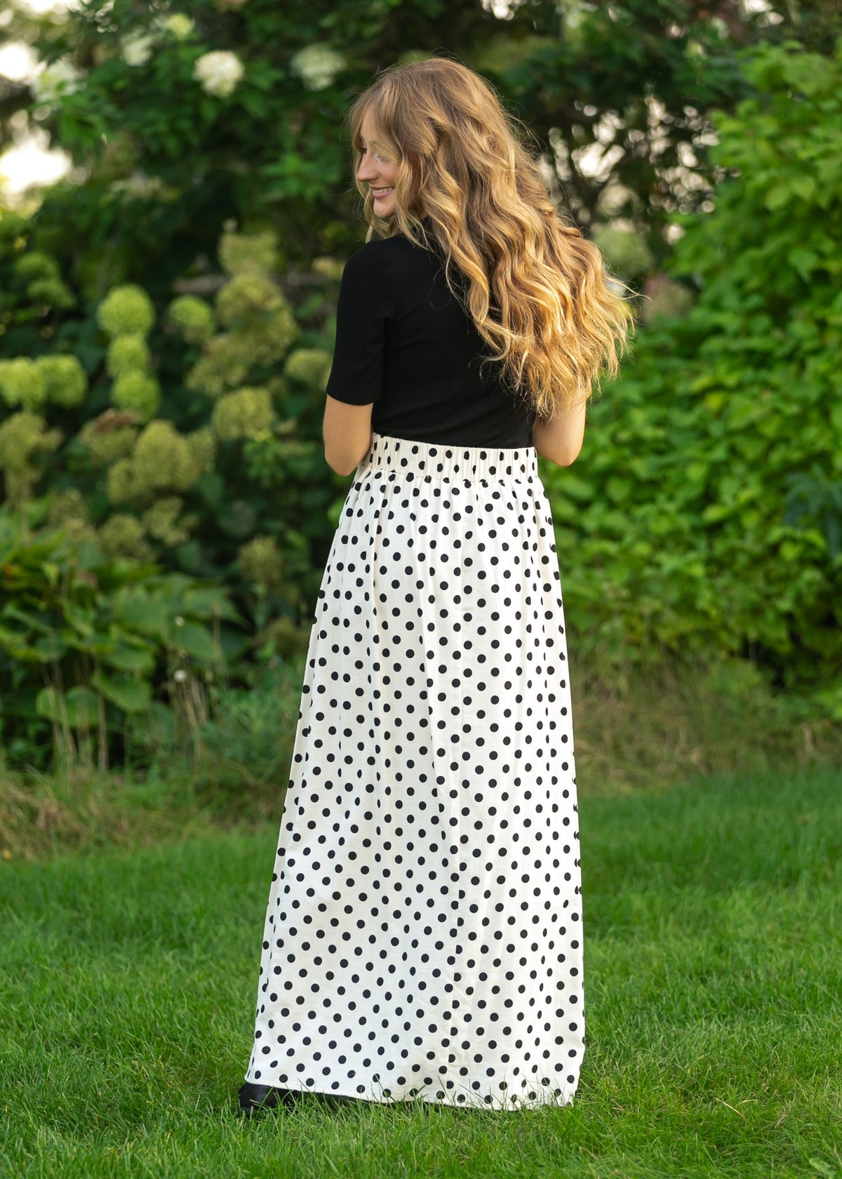 Braylyn Polka Dot Maxi Skirt view 9 - Pol Brand Skirt (dress)