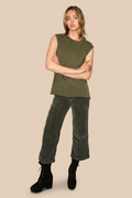Breezy Tank - Olive XS (top) - tank olive, breezy tank olive - shop at us.meeeshop
