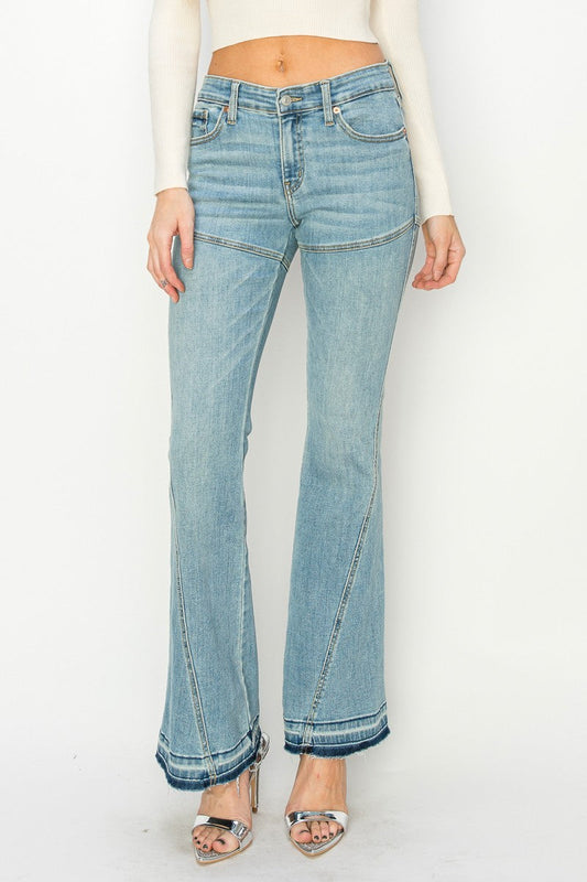 Brianna High Rise Skinny Flare Jeans (reg & Plus) in 5 (26) view 2 - High-Waisted - Plus Jeans (bottom)