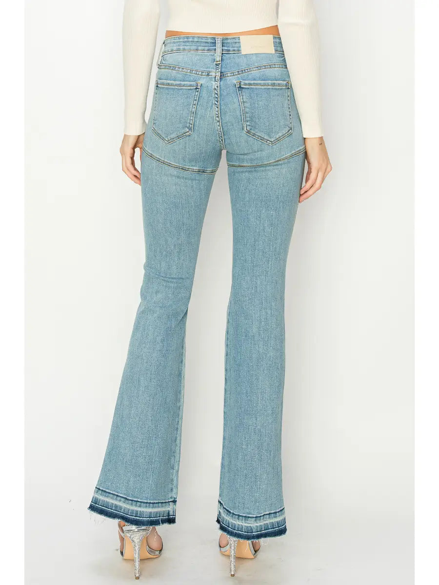 Brianna High Rise Skinny Flare Jeans (reg & Plus) in 9 (28) view 4 - High-Waisted - Plus Jeans (bottom)