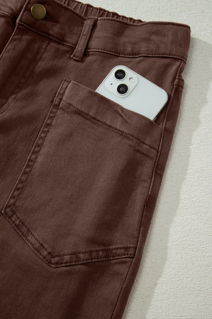 Briar Barrel Jeans | Patch Pocket Denim in Beau Blue view 11 - Aje Briar Barrel Jeans (bottom)