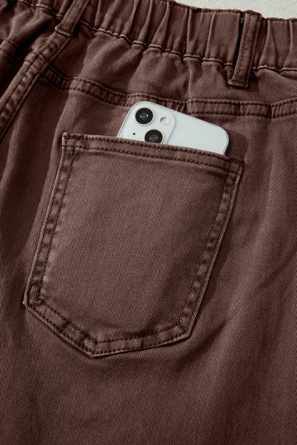 Briar Barrel Jeans | Patch Pocket Denim in Beau Blue view 8 - Aje Briar Barrel Jeans (bottom)