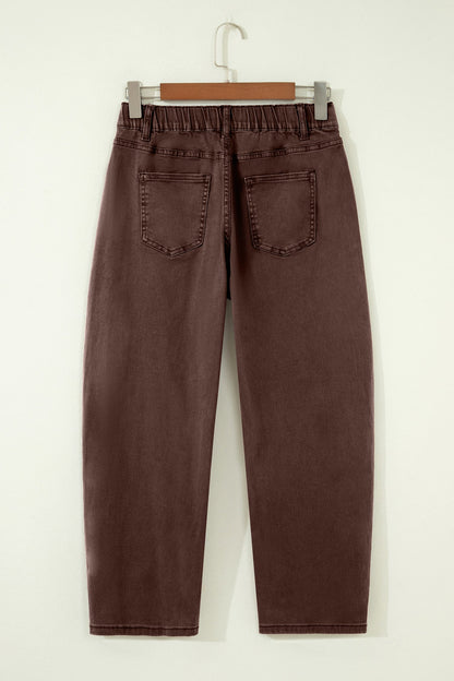Briar Barrel Jeans | Patch Pocket Denim in Coffee view 5 - Aje Briar Barrel Jeans (bottom)