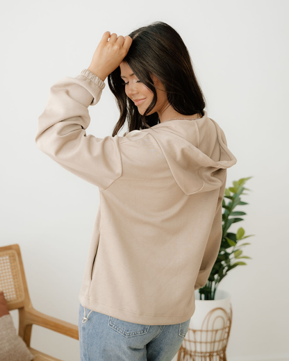 Brielle Bow Embroidered Zip up Hoodie view 10 - Zip Hoodie (top)