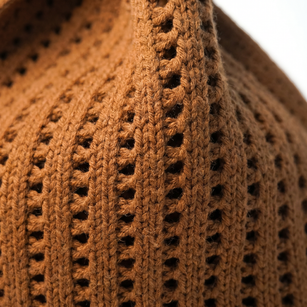 Brown Crochet Handbag view 3 - Brown Crochet Bag