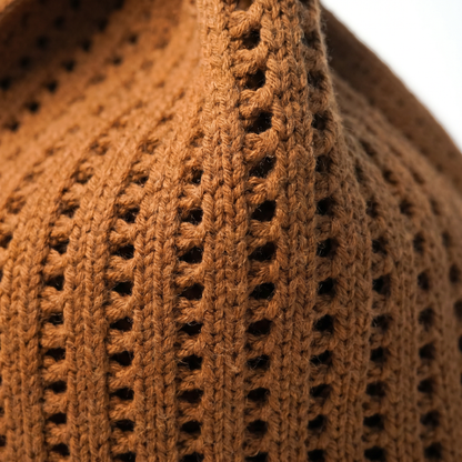 Brown Crochet Handbag view 3 - Brown Crochet Bag