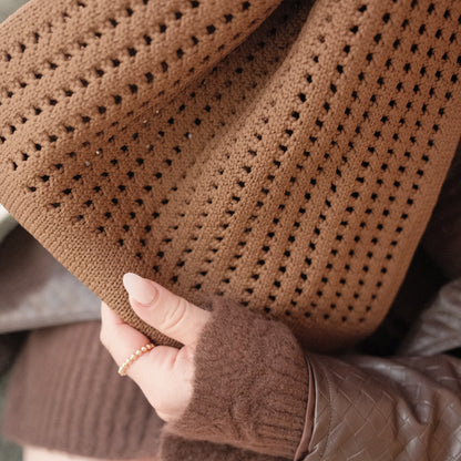 Brown Crochet Handbag view 6 - Brown Crochet Bag
