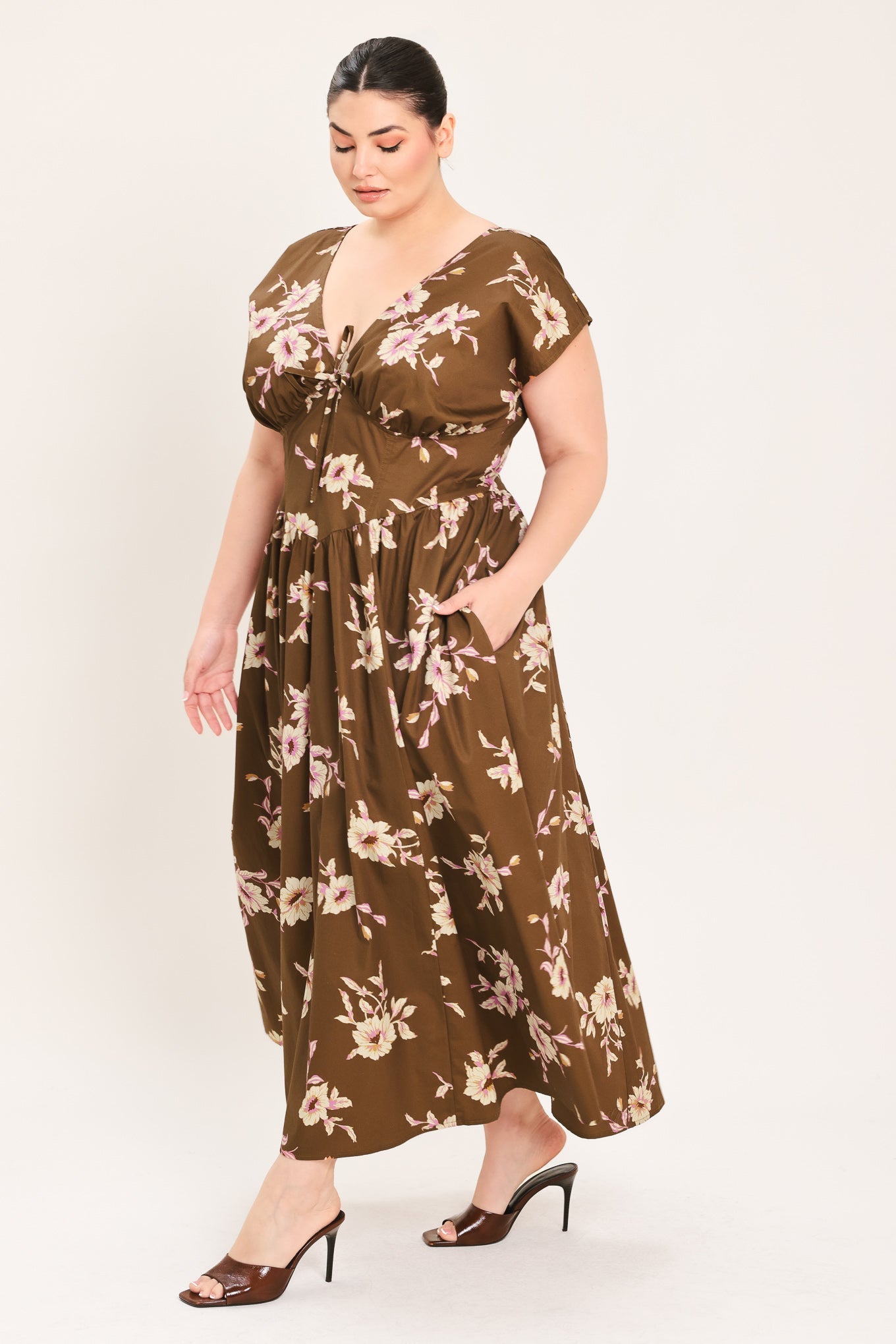 Brown Daisy Woven Midi Dress view 10 - Joe Brown Daisy Dress