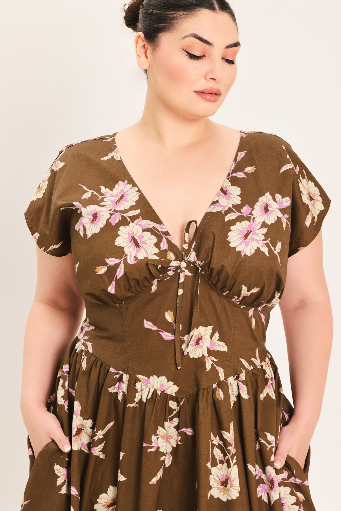 Brown Daisy Woven Midi Dress view 11 - Joe Brown Daisy Dress