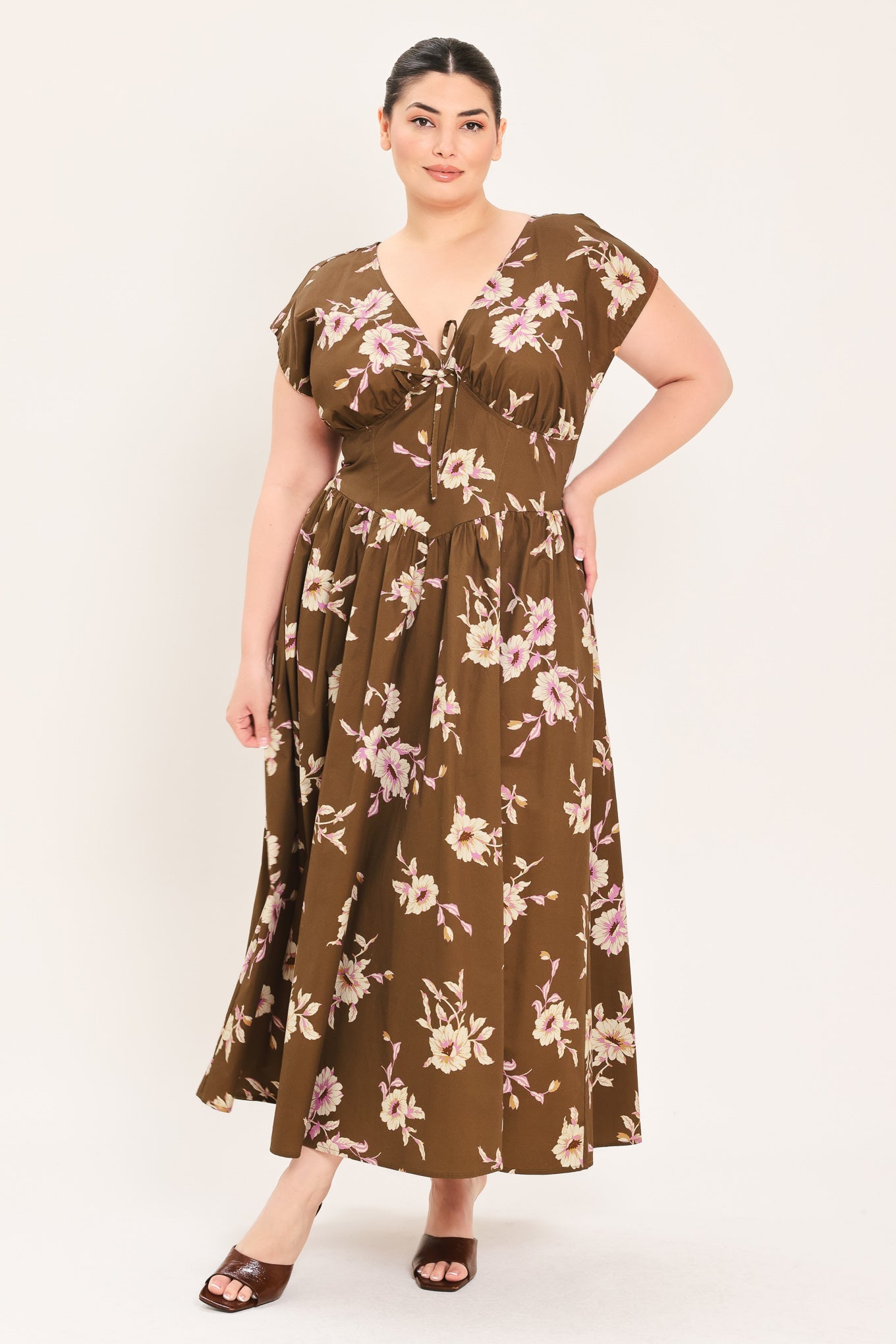 Brown Daisy Woven Midi Dress view 8 - Joe Brown Daisy Dress