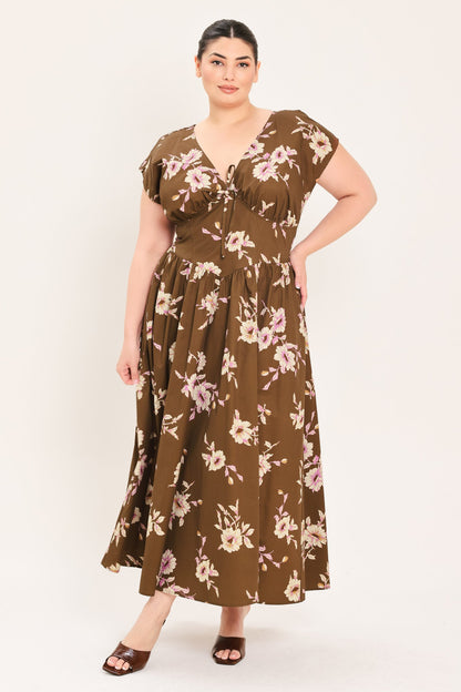 Brown Daisy Woven Midi Dress view 8 - Joe Brown Daisy Dress