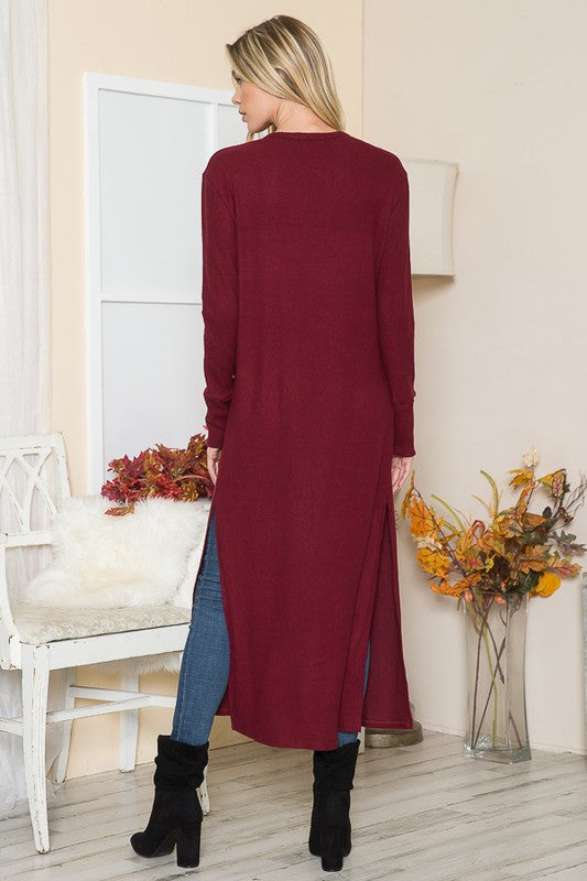 Brushed Rib Pocket Cardigan view 9 - Brushed Rib Sweater Pant (top)