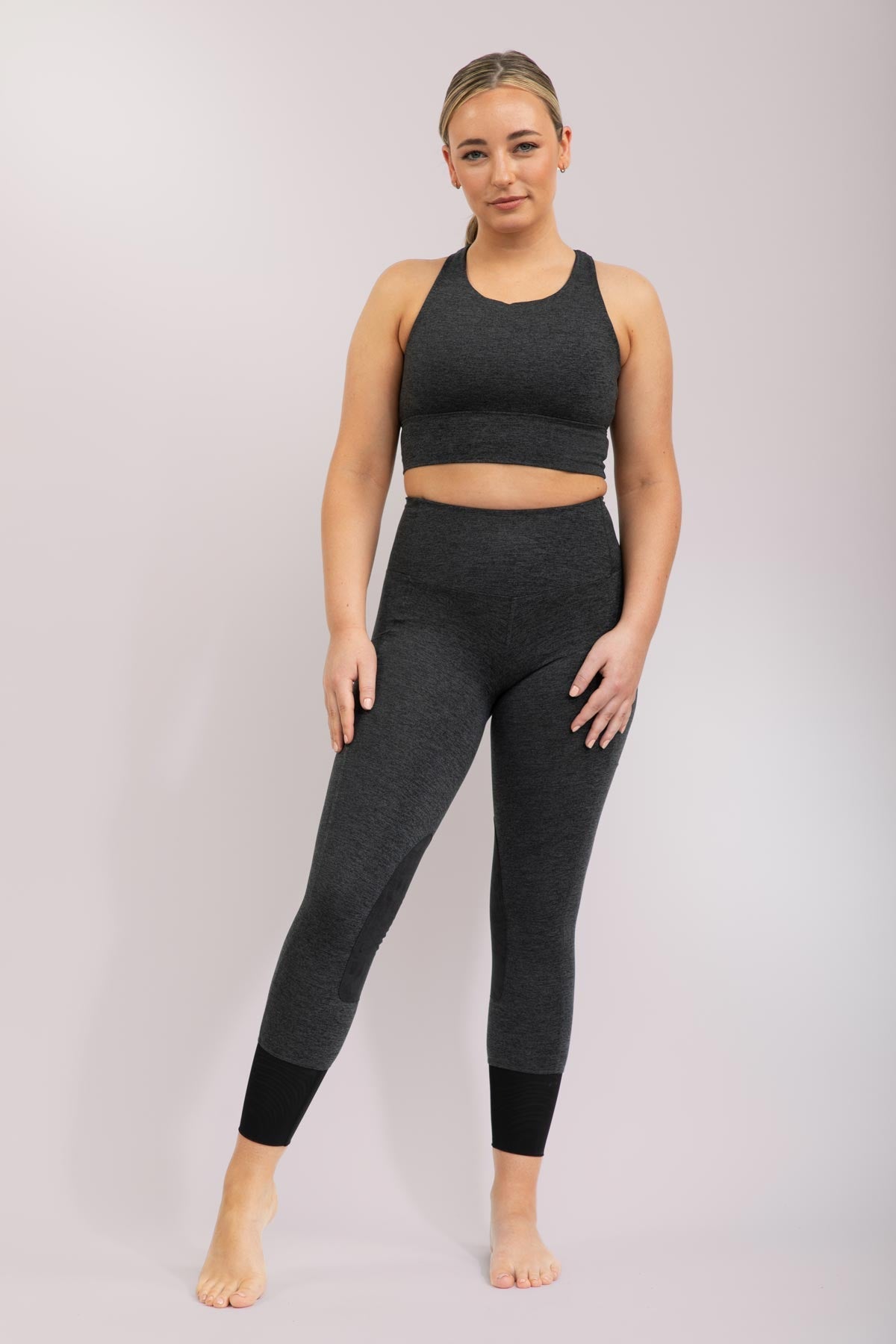 Btr Active Riding Tights in Maroon view 4 - Btr Shorts (bottom)