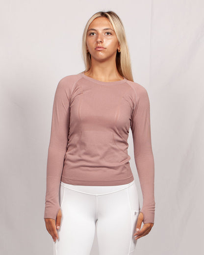 Btr Active Seamless Baselayer in Bone White view 12 - Btr Base (top)