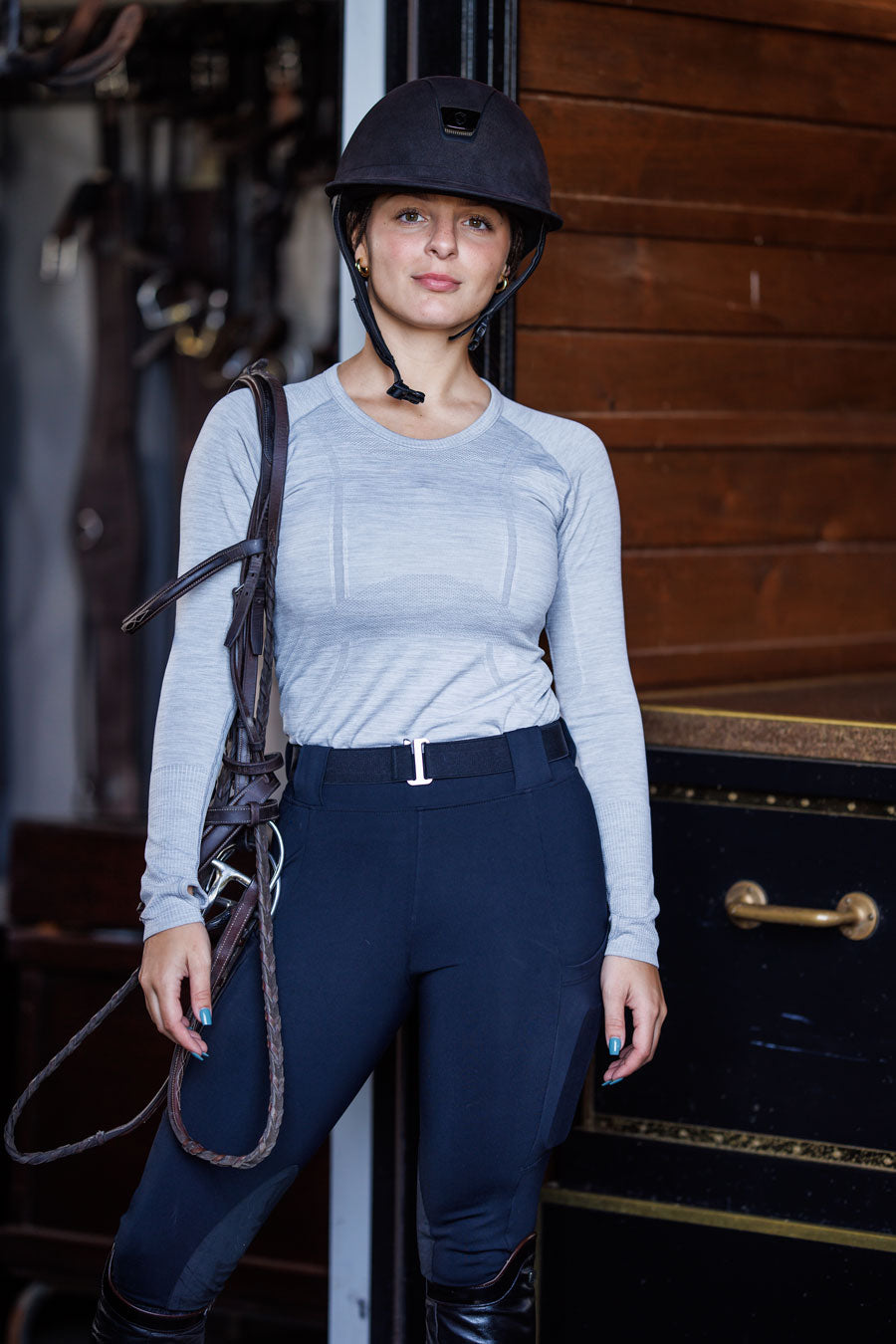 Btr Active Seamless Baselayer in Dark Gray view 6 - Btr Base (top)