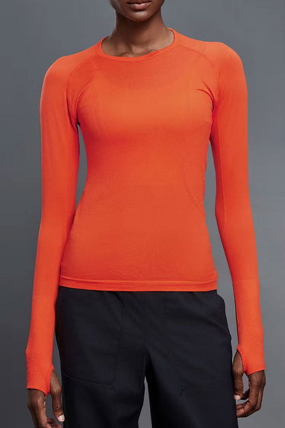 Btr Active Seamless Baselayer in Hot Orange view 16 - Btr Base (top)