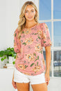 Bubble Sleeve Knit Jersey Top