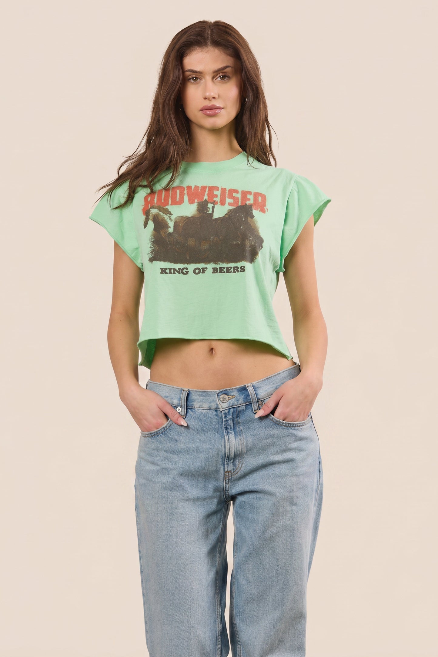Budweiser Brew Babe Crop Top in XS - Budweiser Beer Top