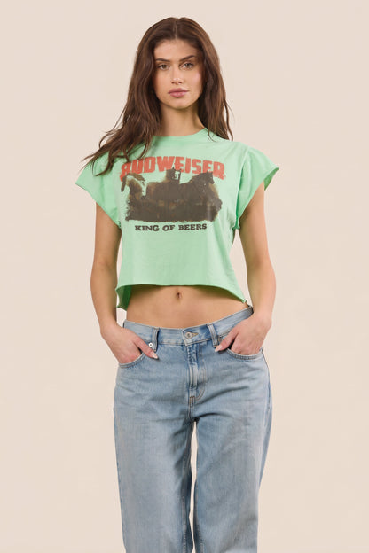 Budweiser Brew Babe Crop Top in XS - Budweiser Beer Top
