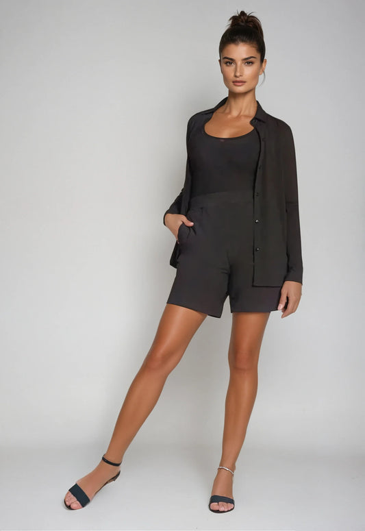 buki cinqo single Buki Cinqo Single Shot Shirt - Black view 2 (top) - shop at us.meeeshop